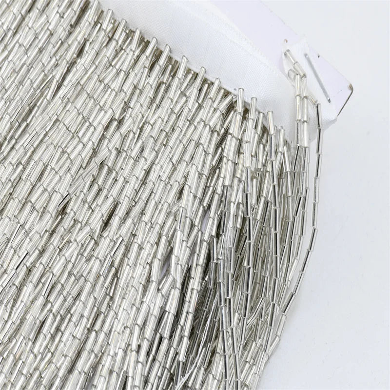 1 Yard 15cm Beaded Tassel Fringe for costumes dress crafts sew on DIY Accessories Home Textile Dance Ribbon