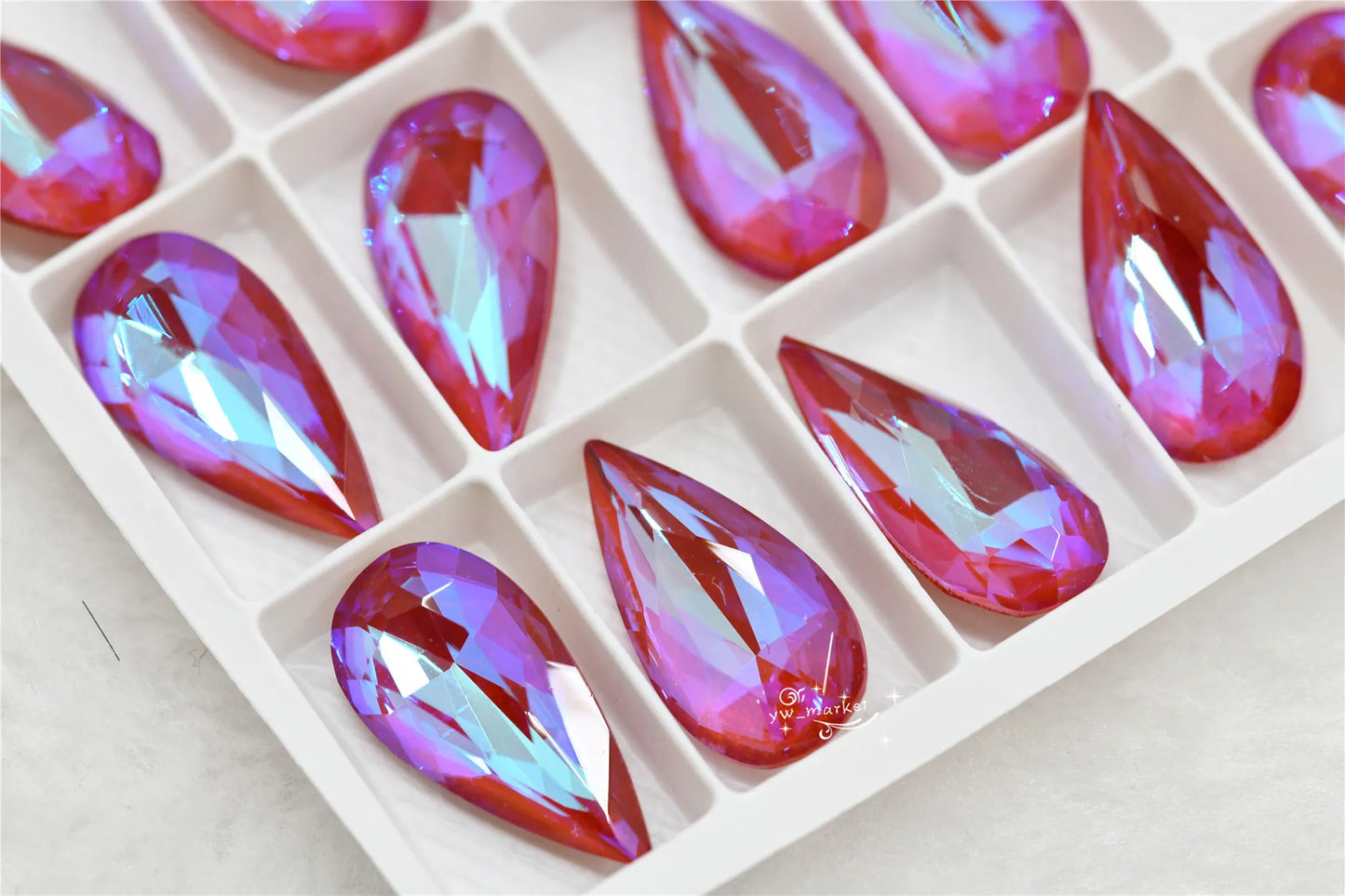 K9 11mmx22mm Craft Gems crystal Rhinestone  Color Strass pointback Crystal Diy teardrop shape