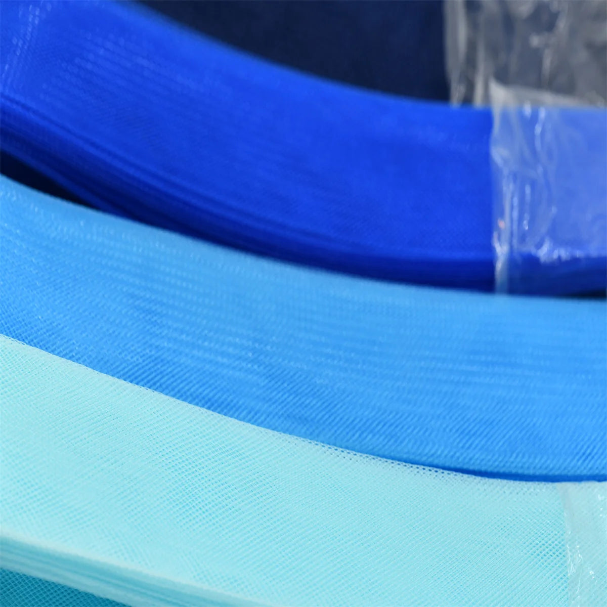 Blue series Soft  Crinoline for wedding dress horsehair braid Polyester Mesh Fabric  crinolina clothing accessories