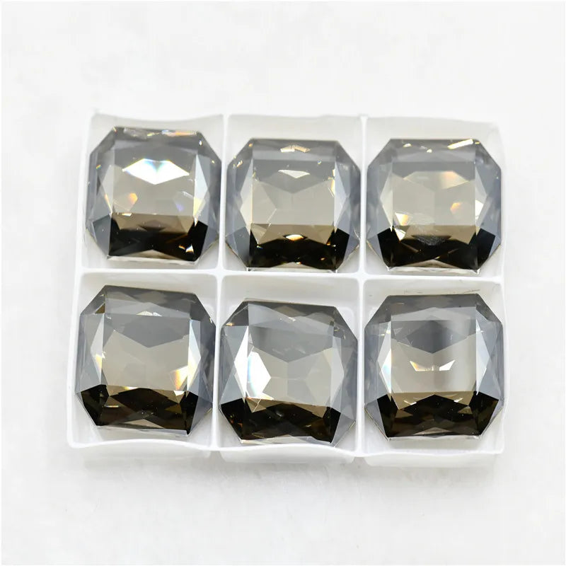 k9 Rectangle 30mm x 40mm Glass Rhinestones decorative stones for Jewels Making large szie