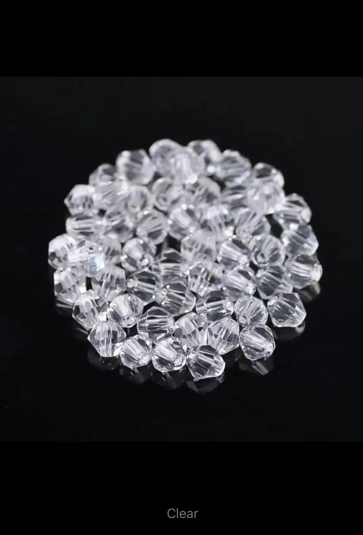 3mm 4mm Crystal Bicone Beads  Glass Loose Spacer Beads for bracelet DIY Jewelry Making