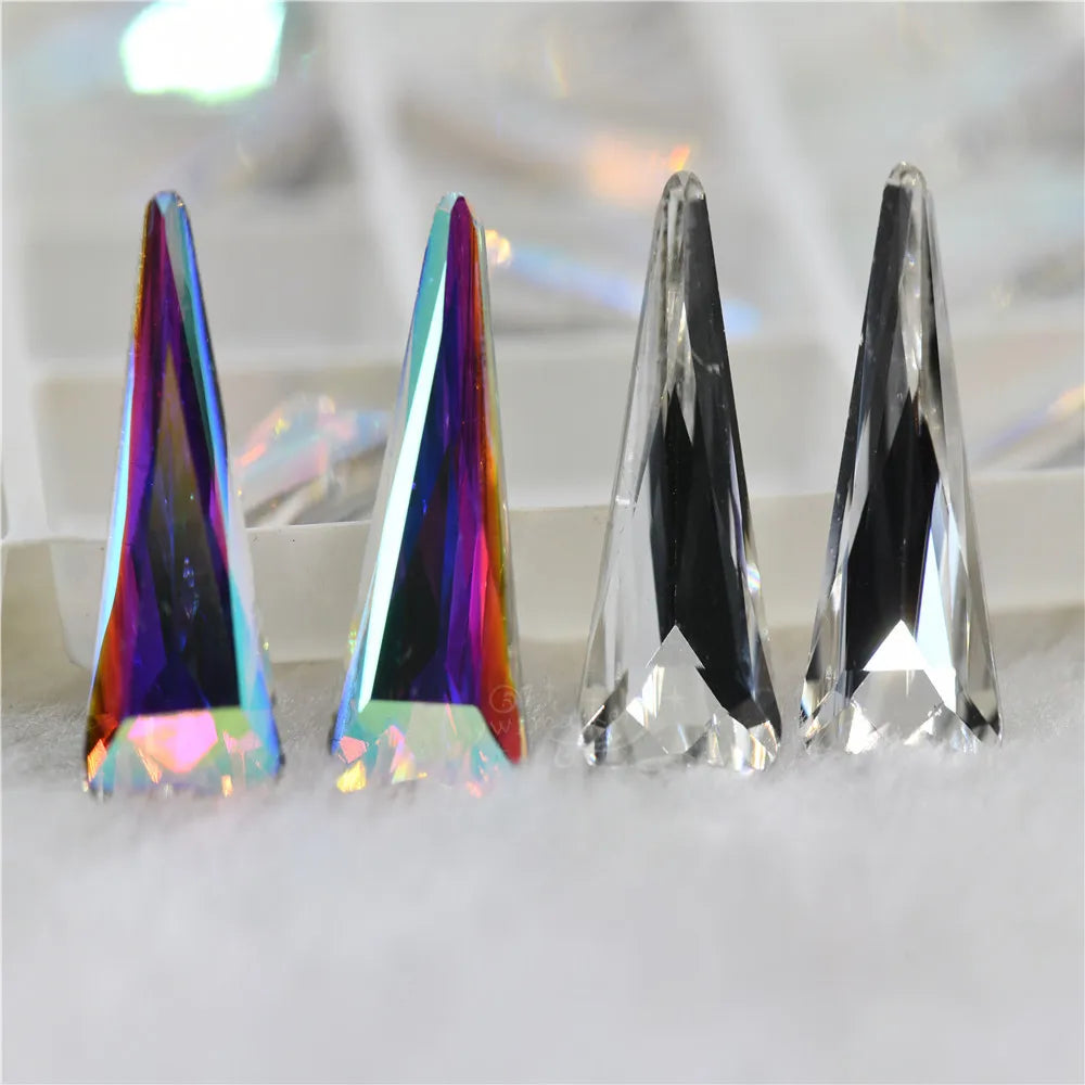 tower shape11mmx22mm Craft Gems crystal Rhinestone Strass pointback dress  Rhineston decoration glue on glues