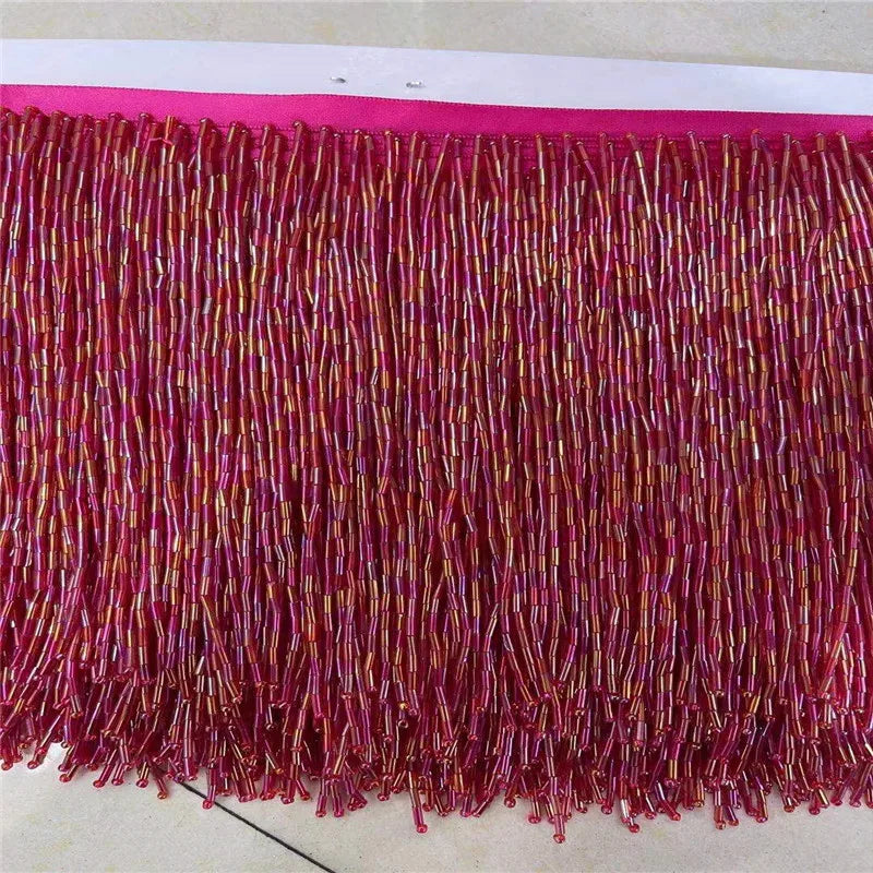 15cm Beaded Tassel Fringe  Handmde trimming for costumes dress crafts sew on