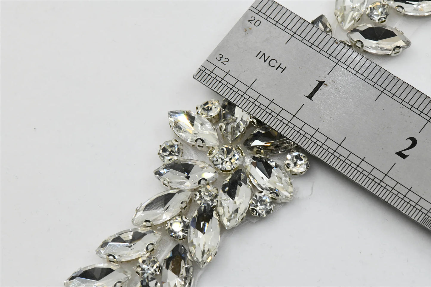 1 pcs AB crystal rhinestone costume dress applique Iron on hotfix sew on A2048