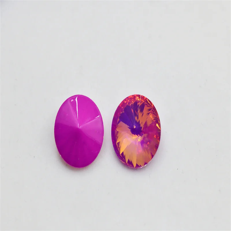 NEW  color Purple mist Glass Pointback  rhinestones crystal stones to make crafts  Jewelry Making