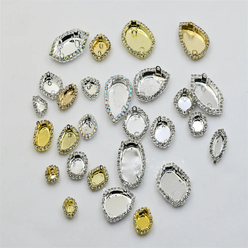 Empty Claw Setting around Rhinestones  Jewelry Decoration  Accessories teardrop oval round  navette