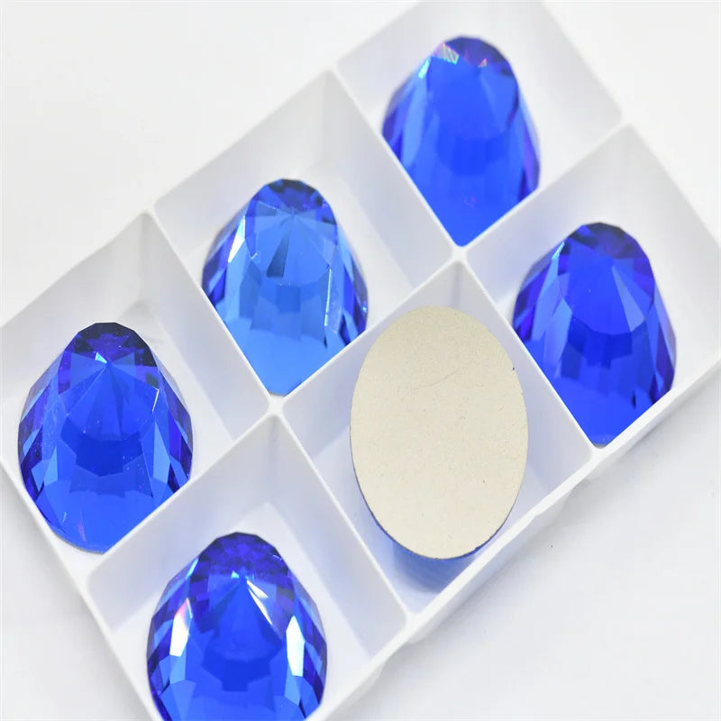 k9 glass crystal beads for Jewelry Making  flatback  Diamond decoration 30mm 6pcs