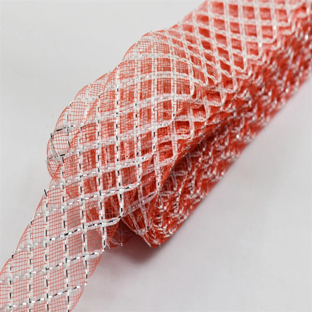 4.5cm Elasticity Crinoline with silk thread  horsehair braid Mesh Fabric Soft Polyester  Dress headgear craft