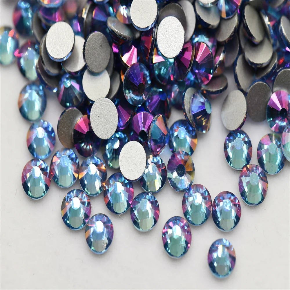 NEW color crystal flat back rhinestone Nail Art Decorations Glitter Gems стразы для рукоделия glue on none hotfix