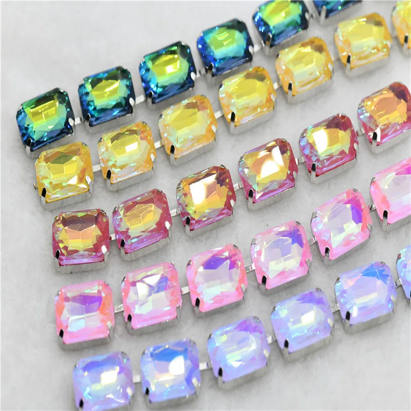 13x18mm  Strands pride necklace  handmade chain for dragqueen  Rectangle shape  1 yard