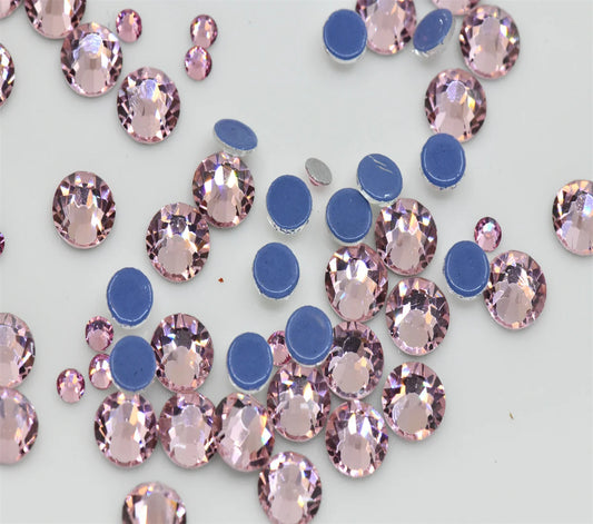 Mixed sizes ss6 ~ss20 Hotfix rhinestones Flatback Crystal Iron On Round Stones for clothing Decoration Crafts  Dress diamond