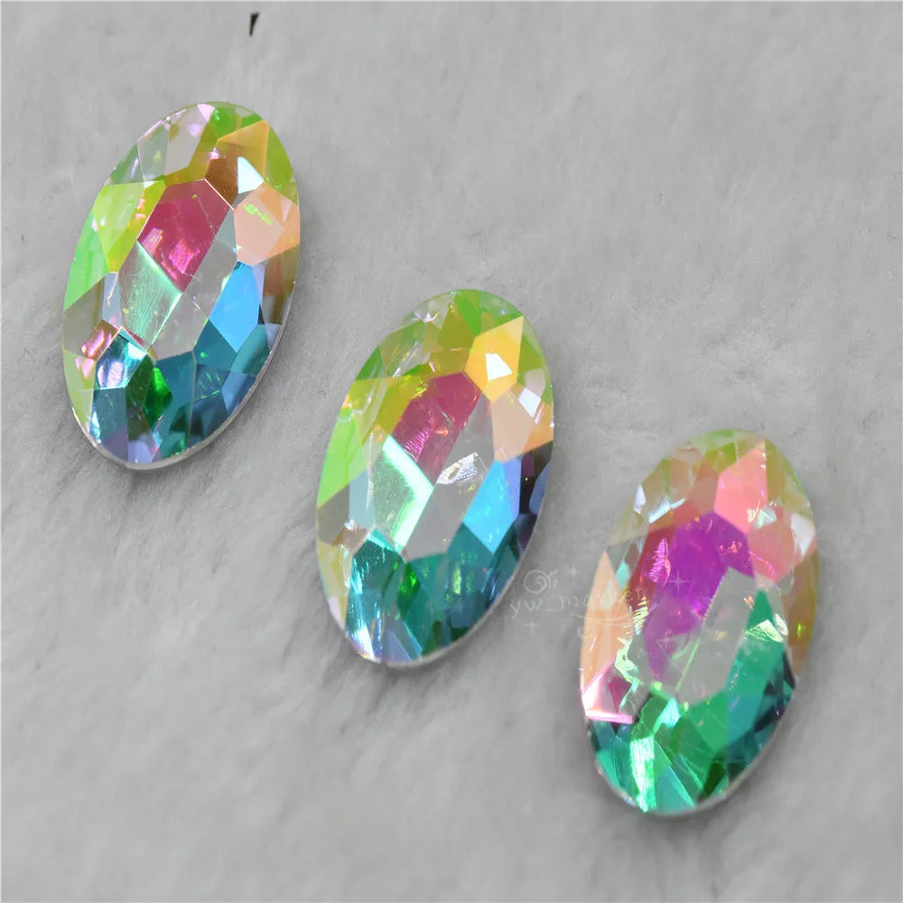 Drop rhinestones Luminous green XC crystal stones to make crafts nails glue on Glass Pointback gems Jewelry Making  Water Lily