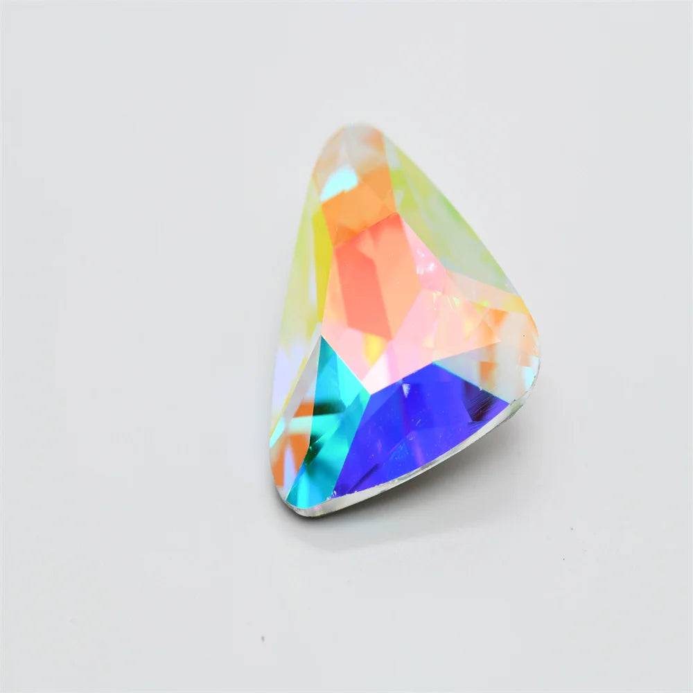 K9 crystal ab DIY beads Teardrop Pointback Glass rhinestones Stones  Jewelry Accessories Home  Decoration  High Quality