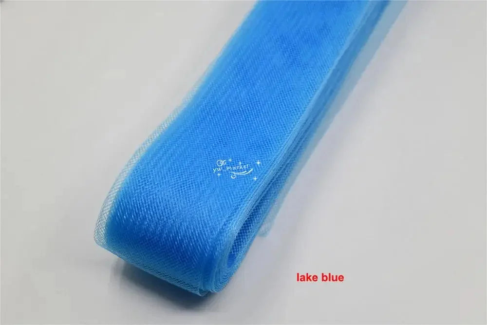 Blue series Soft  Crinoline for wedding dress horsehair braid Polyester Mesh Fabric  crinolina clothing accessories