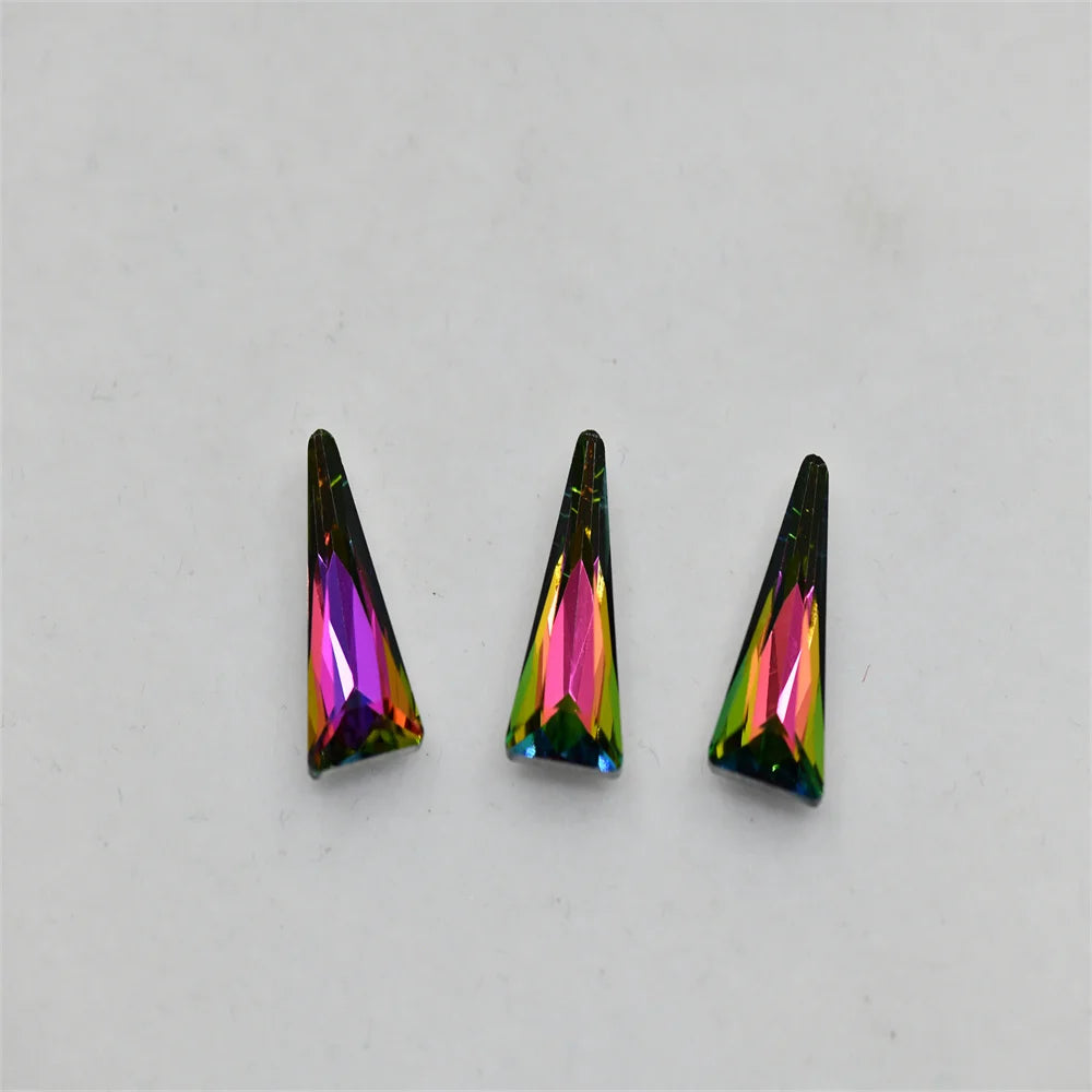 tower shape 8mmx16mm Craft Gems crystal Rhinestone Strass pointback dress  Rhineston decoration glue on glues