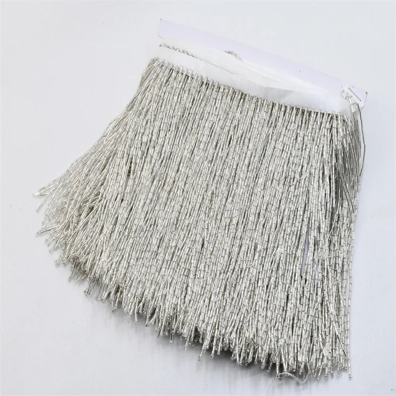 15cm Beaded Tassel Fringe  Handmde trimming for costumes dress crafts sew on