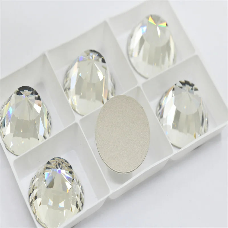 k9 glass crystal beads for Jewelry Making  flatback  Diamond decoration 30mm 6pcs