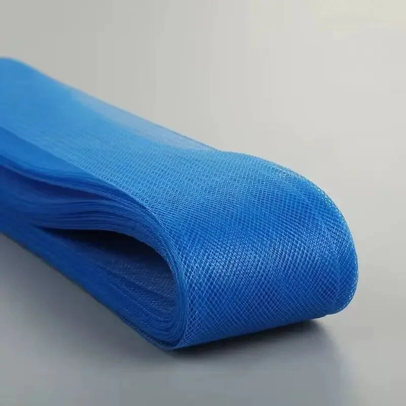 Blue series Soft  Crinoline for wedding dress horsehair braid Polyester Mesh Fabric  crinolina clothing accessories