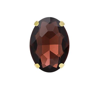 Oval shape Glass Sew on Rhinestones with Gold Claw Handcrafts strass sew on stone  clothing accessories shoes bag diy